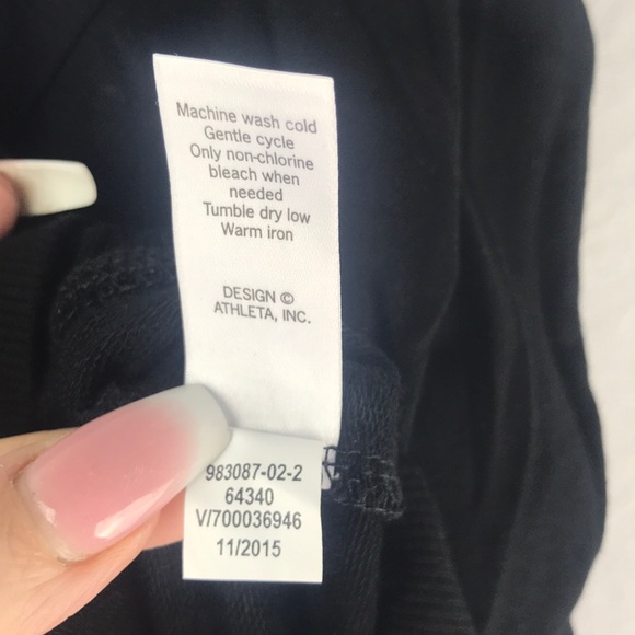 Athleta Black Stretchy Inner Twist Hoodie - Picture 7 of 7